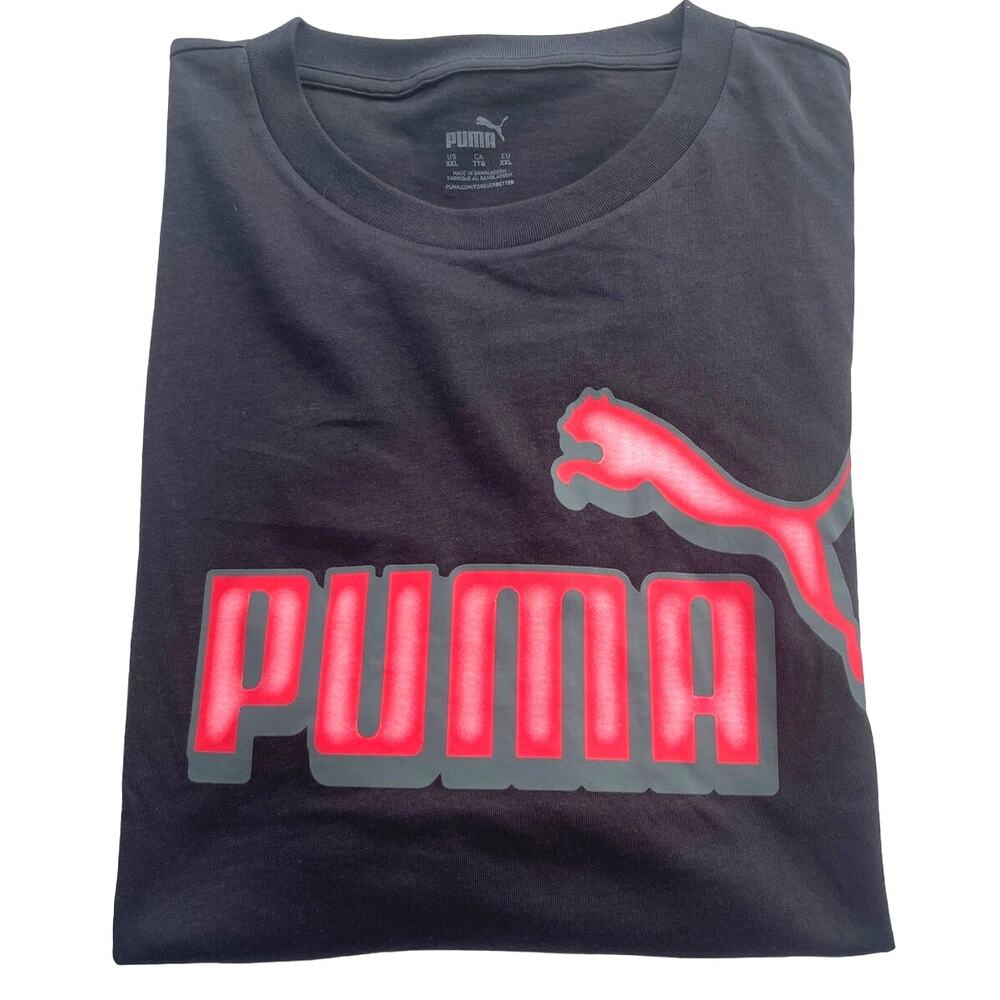 NWT PUMA Black T-Shirt Unisex Sz XXL NWT